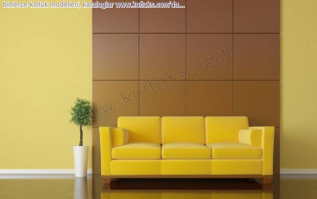 Sarı Renk Oturma Grubu