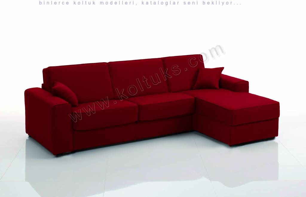 Bordo Modern Köşe Koltuk Modeli