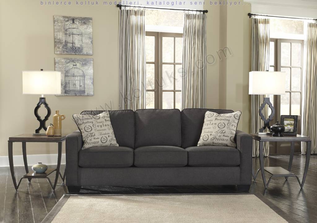 Gri Modern 3 Kişilik Koltuk Modeli