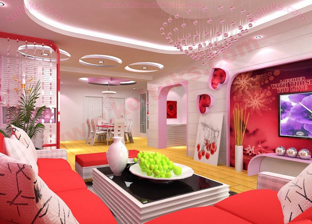 Pembe Salon Takımları