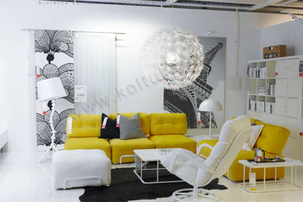 Sarı Modern Koltuk Takımı