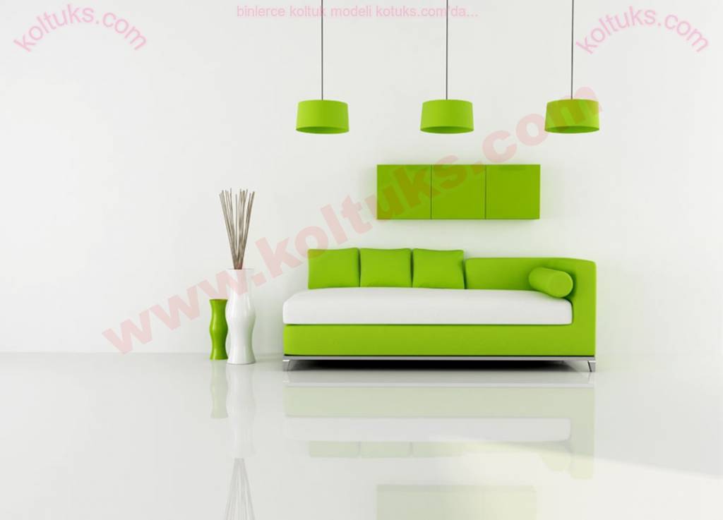 Yeşil Ve Beyaz Uyumlu Koltuk Takımı