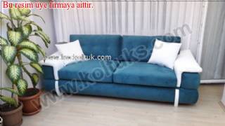 MODERN TAYTÜYÜ KUMAŞ ÜÇLÜ KOLTUK
